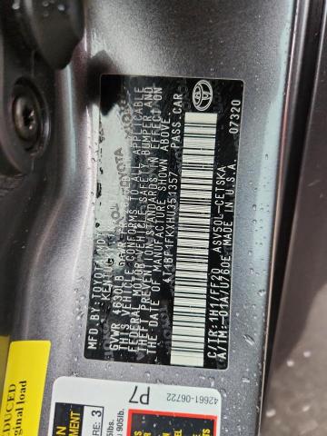 2017 TOYOTA CAMRY LE 4T1BF1FKXHU351357