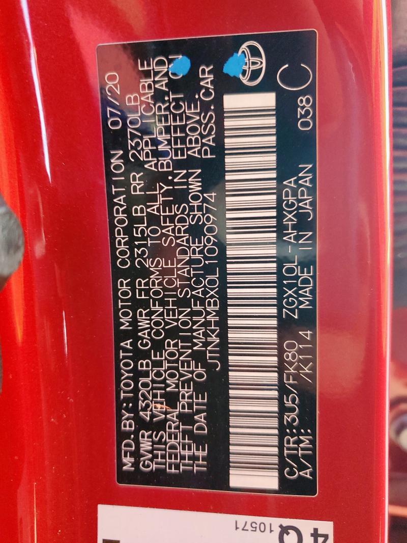 2020 TOYOTA C-HR XLE - JTNKHMBX0L1090974