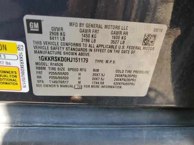 2017 GMC ACADIA LIM - 1GKKRSKD0HJ151179