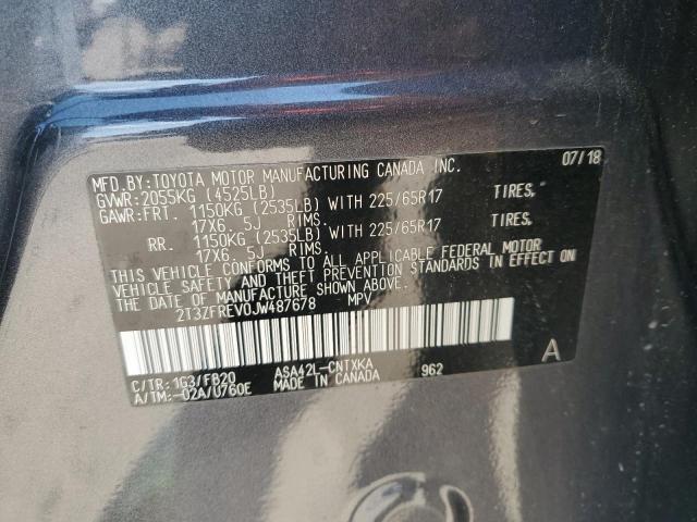 2018 TOYOTA RAV4 LE 2T3ZFREV0JW487678