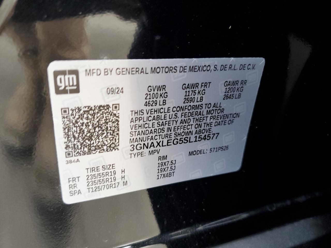 CHEVROLET EQUINOX RS