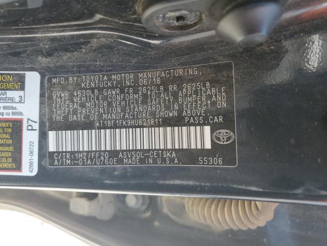 2017 TOYOTA CAMRY LE - 4T1BF1FK9HU621811