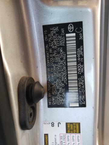 2015 TOYOTA PRIUS - JTDKN3DU9F0474627