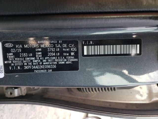 2019 KIA FORTE GT L 3KPF34AD2KE096556