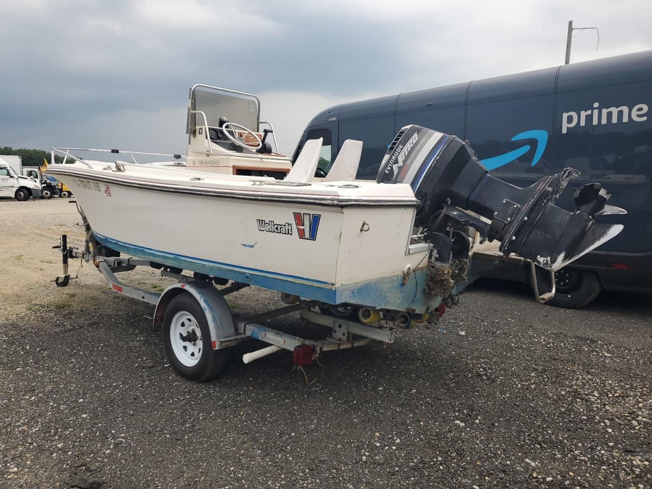 Lot #3257294753 1983 WELLS CARGO BOAT W/TRL