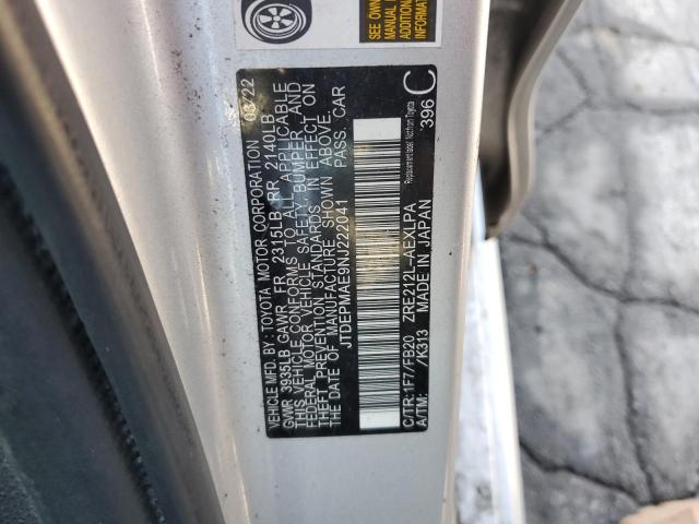2022 TOYOTA COROLLA LE - JTDEPMAE9NJ222041