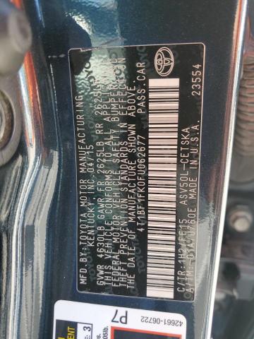 2015 TOYOTA CAMRY LE - 4T1BF1FK0FU062677