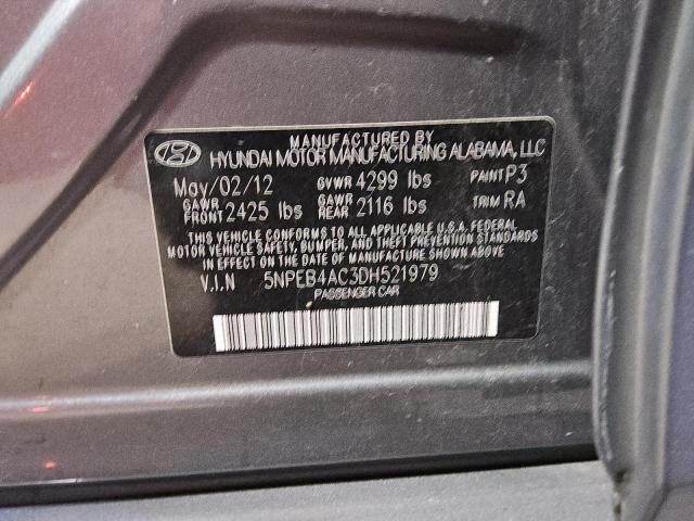 2013 HYUNDAI SONATA GLS - 5NPEB4AC3DH521979