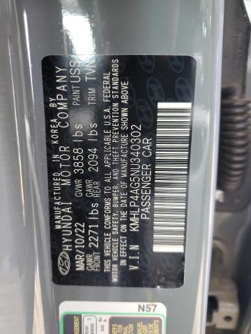 2022 HYUNDAI ELANTRA LI KMHLP4AG5NU340302