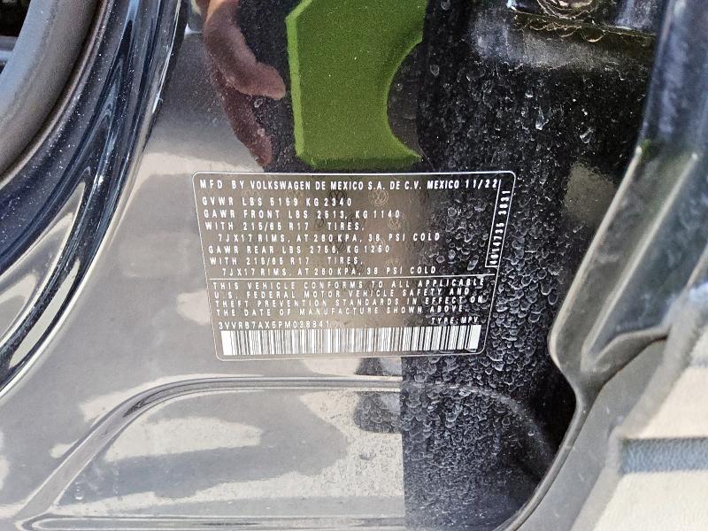 2023 VOLKSWAGEN TIGUAN S 3VVRB7AX5PM038841