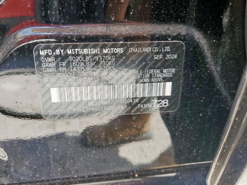 2024 MITSUBISHI MIRAGE SE ML32AWHJ5RH030439