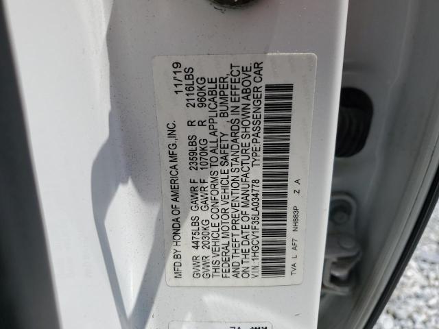 2020 HONDA ACCORD SPO 1HGCV1F35LA034778