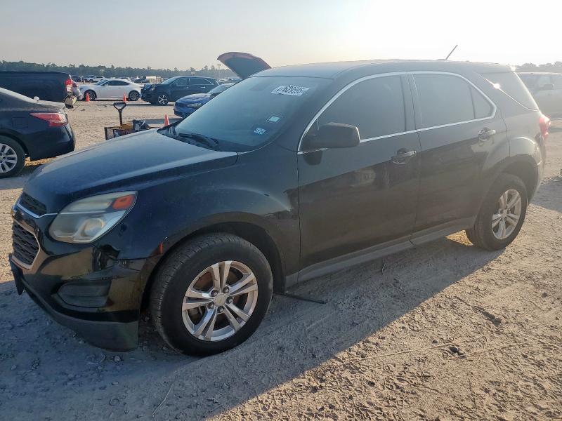 CHEVROLET EQUINOX LS 2017 black  gas 2GNALBEK8H1554220 photo #1