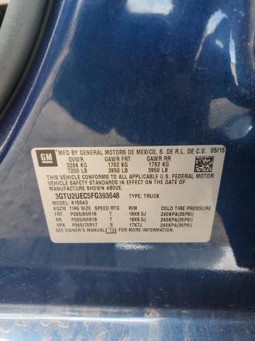 2015 GMC SIERRA K15 3GTU2UEC5FG393648