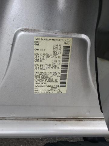 2015 NISSAN XTERRA X 5N1AN0NU7FN662618