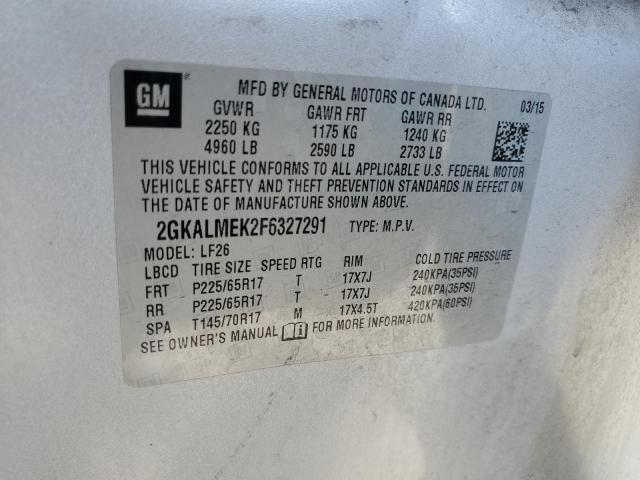 2015 GMC TERRAIN SL 2GKALMEK2F6327291