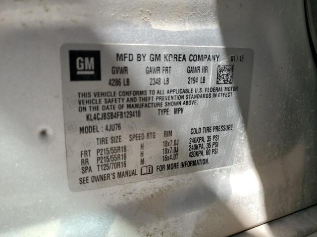 2015 BUICK ENCORE CONVENIENCE - KL4CJBSB4FB129418