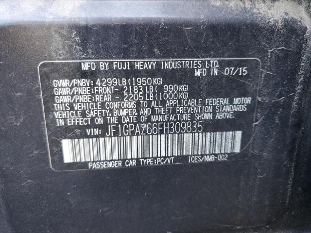 2015 SUBARU IMPREZA SP - JF1GPAZ66FH309835