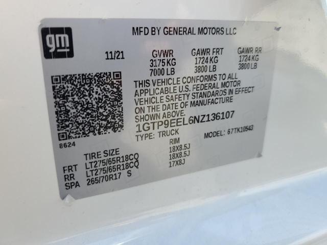 2022 GMC SIERRA LIM 1GTP9EEL6NZ136107