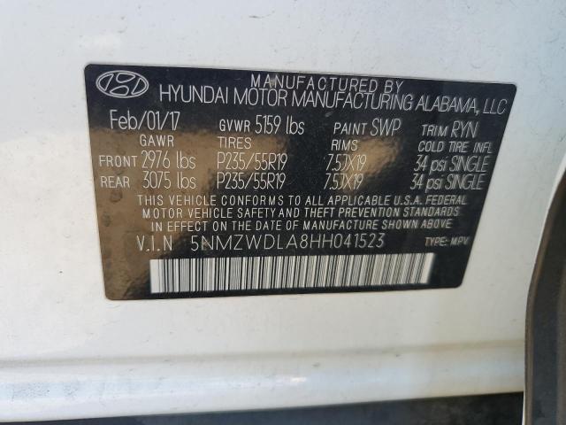 2017 HYUNDAI SANTA FE S - 5NMZWDLA8HH041523