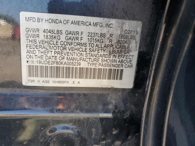2019 ACURA ILX PREMIU 19UDE2F80KA005239