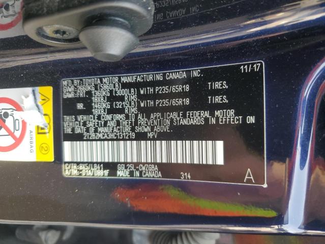 2017 LEXUS RX 350 BAS 2T2BZMCA3HC131219