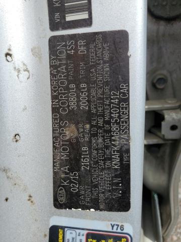 2015 KIA FORTE LX - KNAFK4A68F5407412