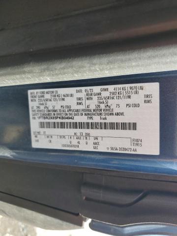 2023 FORD TRANSIT T-250 1FTBR2X85PKB04942
