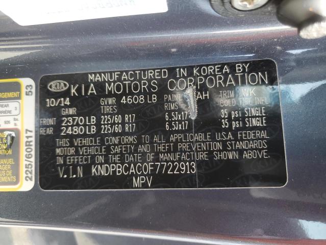 2015 KIA SPORTAGE L KNDPBCAC0F7722913
