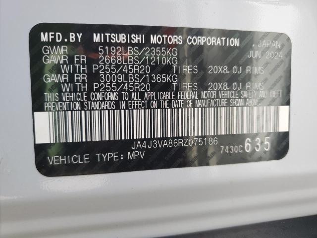 2024 MITSUBISHI OUTLANDER JA4J3VA86RZ075186