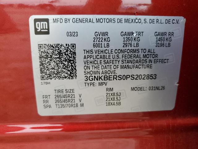2023 CHEVROLET BLAZER RS 3GNKBERS0PS202853