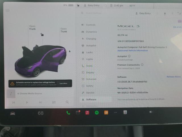 2021 TESLA MODEL 3 5YJ3E1EA8MF857860