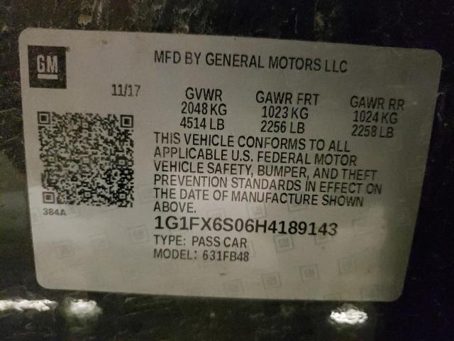 2017 CHEVROLET BOLT EV PR 1G1FX6S06H4189143