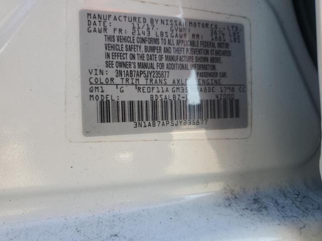 2018 NISSAN SENTRA S 3N1AB7AP5JY235877