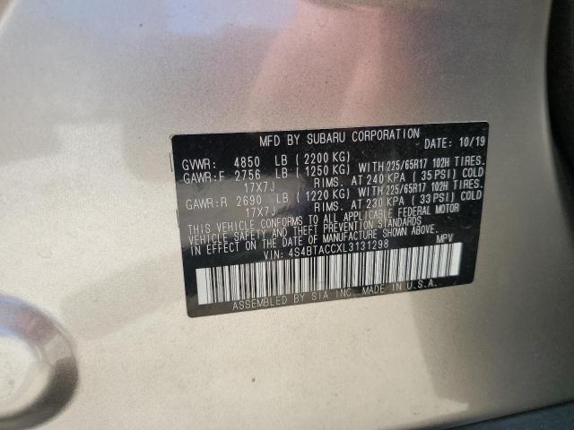2020 SUBARU OUTBACK PR 4S4BTACCXL3131298