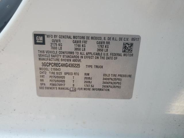 2017 CHEVROLET SILVERADO 3GCPCREC4HG436225