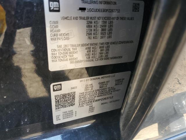 2023 CHEVROLET SILVERADO 1GCUDEE80PZ263712