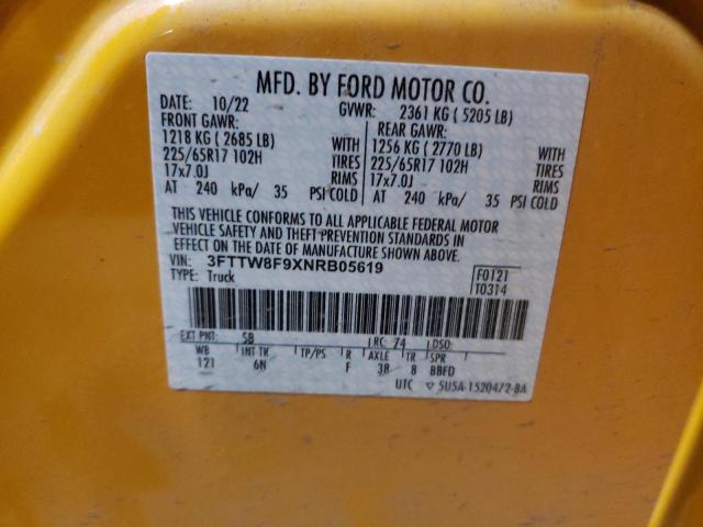 2022 FORD MAVERICK X 3FTTW8F9XNRB05619
