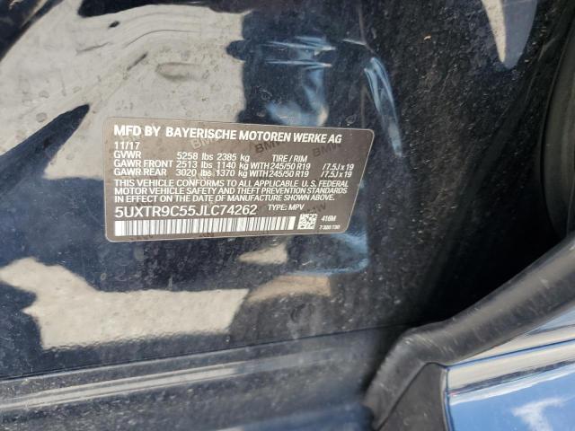 2018 BMW X3 XDRIVE3 - 5UXTR9C55JLC74262