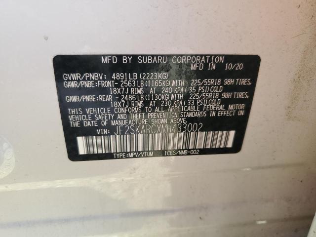 2021 SUBARU FORESTER SPORT JF2SKARCXMH433002