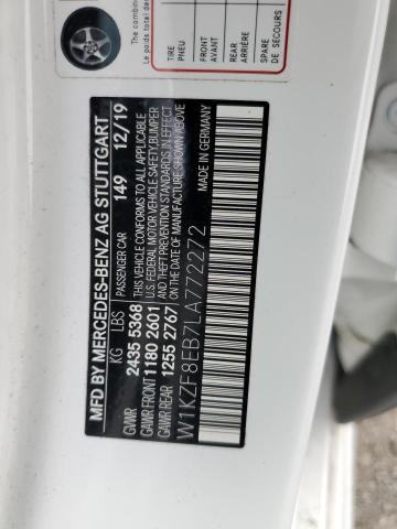 2020 MERCEDES-BENZ E 350 4MAT W1KZF8EB7LA772272