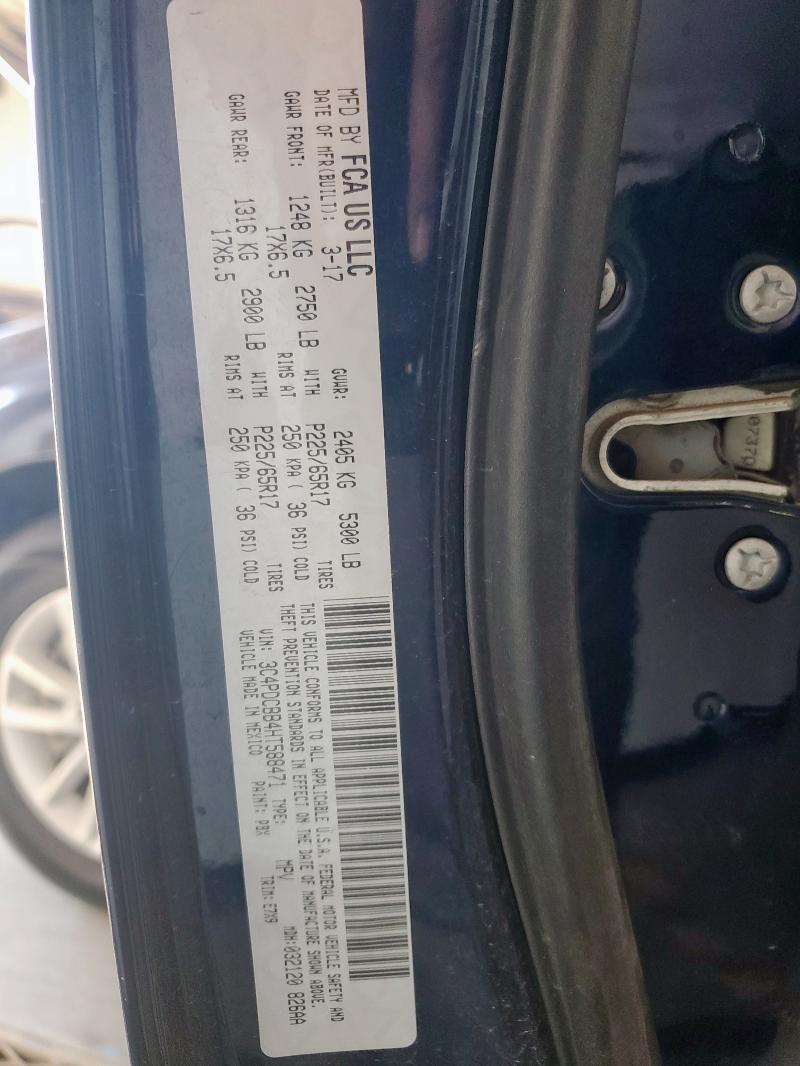 2017 DODGE JOURNEY SX 3C4PDCBB4HT588471
