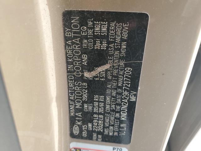 2015 KIA SOUL KNDJN2A29F7217709