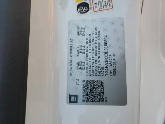 2020 CHEVROLET CAMARO LS 1G1FA1RX3L0100894