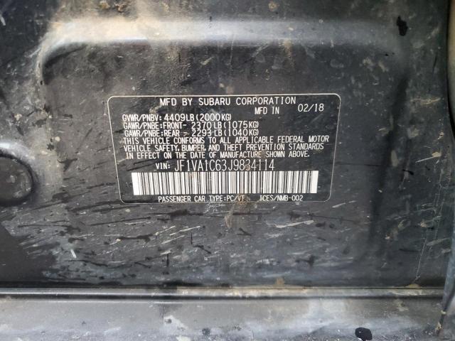 2018 SUBARU WRX PREMIU JF1VA1C63J9834114
