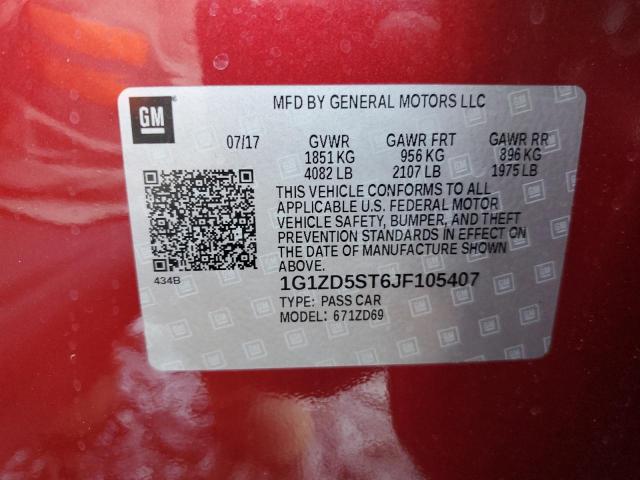 2018 CHEVROLET MALIBU LT #3292537678