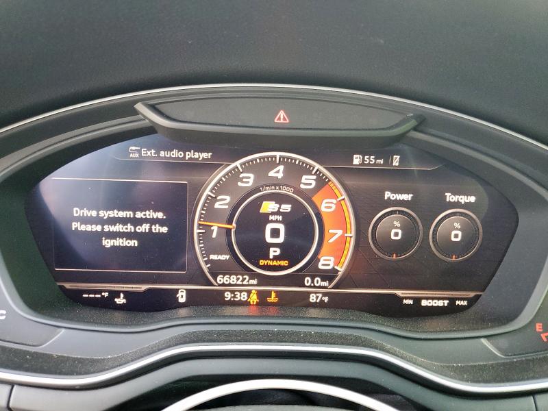 2018 AUDI S5 PRESTIG WAUC4CF54JA136095