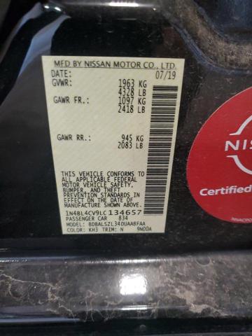2020 NISSAN ALTIMA SR 1N4BL4CV9LC134657