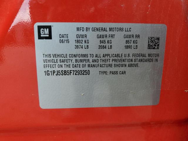 2015 CHEVROLET CRUZE ECO 1G1PJ5SB5F7293250