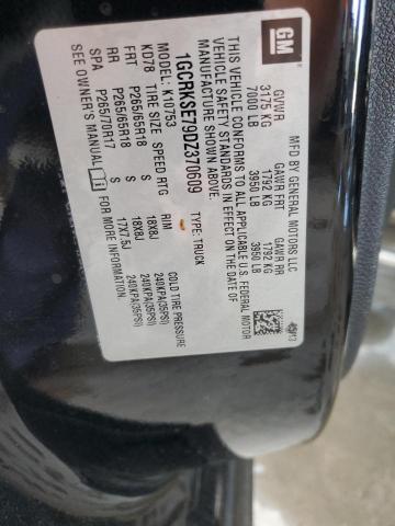 2013 CHEVROLET SILVERADO K1500 LT - 1GCRKSE79DZ370609